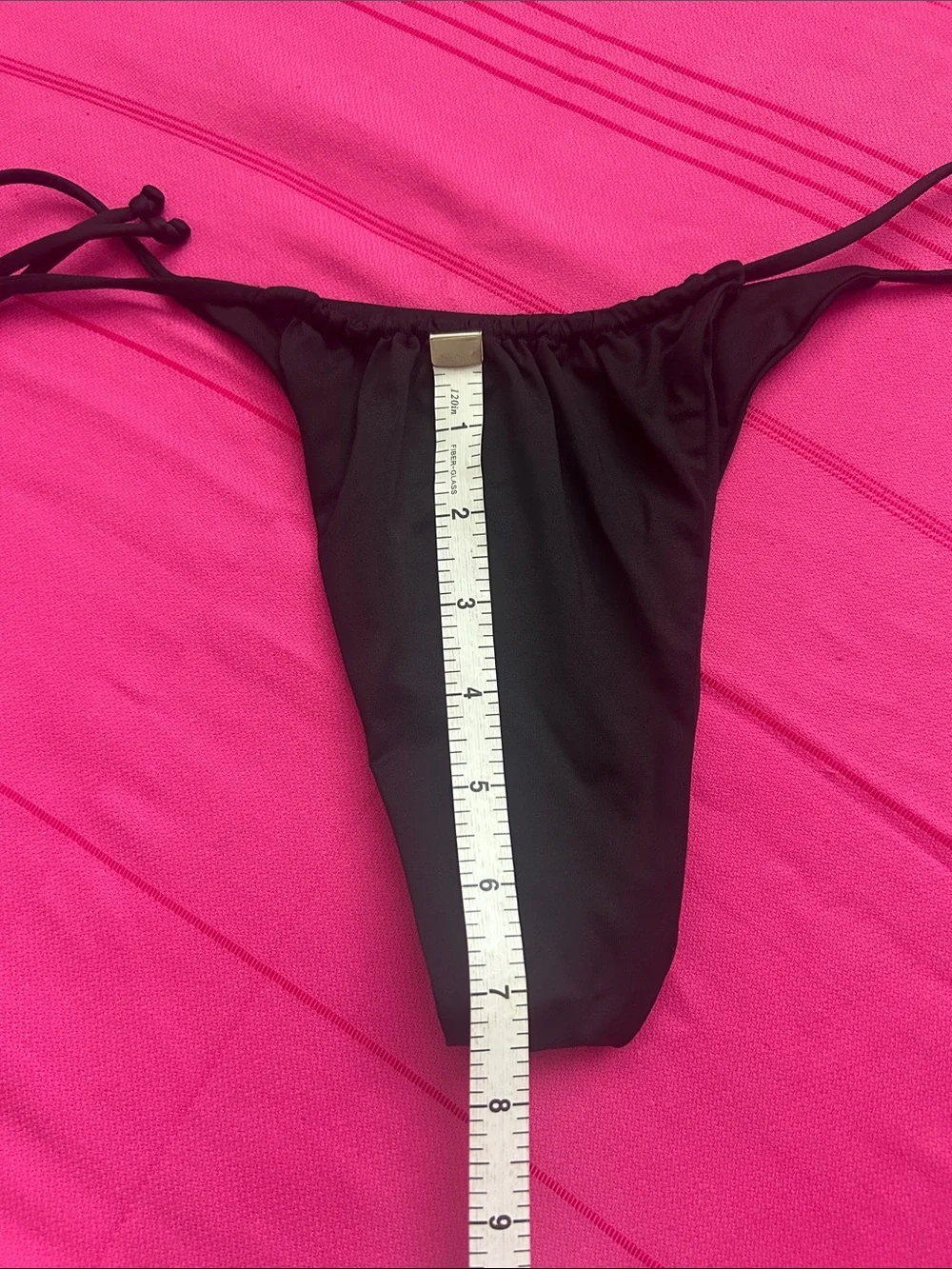 Frankie’s Bikinis Black Tie-Side Bottoms